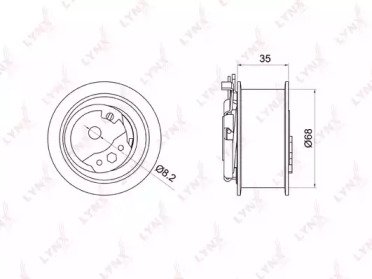 Ролик натяжителя AUDI A3 1.9D-2.0D 00-10  A4 1.9D- 001