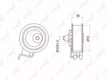 Ролик натяжителя AUDI A3 1.8-1.8T 96-03  A4 1.8T 9 008