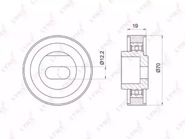 Ролик натяжителя HONDA Accord 2.0-2.3 90-03, Prelu 020