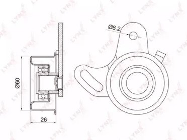 Ролик натяжителя HYUNDAI Accent 1.3-1.6 94-10, Ela 023