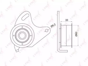 Ролик натяжителя HYUNDAI Galloper I-II 2.5D 91-03, 030