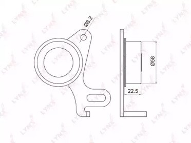 Ролик натяжителя HYUNDAI Galloper I-II 2.5D 91-03, 031