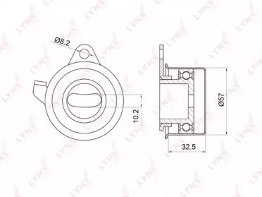 Ролик натяжителя MITSUBISHI Colt 1.3-1.5 95-03, La 032