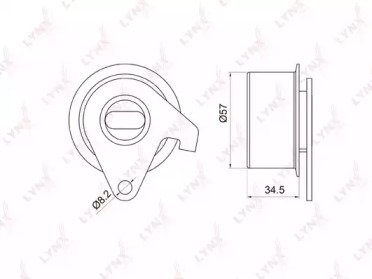 Ролик натяжителя MITSUBISHI Colt 1.3-1.5 95-03, La 033