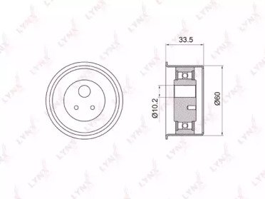 Ролик натяжителя MITSUBISHI Outlander I 2.0-2.4 03 036