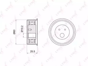 Ролик натяжителя MITSUBISHI Outlander I 2.4 03-06, 038