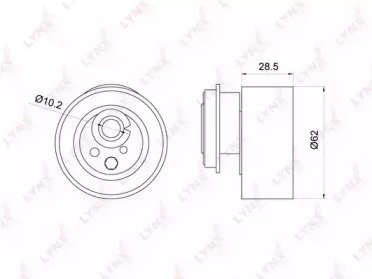 Ролик натяжителя MAZDA 323(BJ) 1.9 98-04, 626(GE,  045