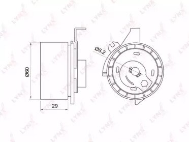 Ролик натяжителя MAZDA Tribute 2.0 00-08, FORD Mav 047