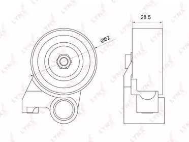 Ролик натяжителя TOYOTA Land Cruiser Prado(90-150) 072