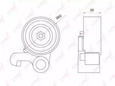 Ролик натяжителя LEXUS GS300 93-05, IS300 01-05, T 073