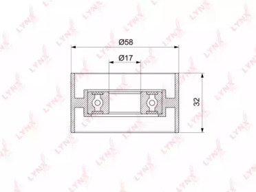 Ролик натяжителя HYUNDAI Accent(LC) 1.5D 02-05, El 316