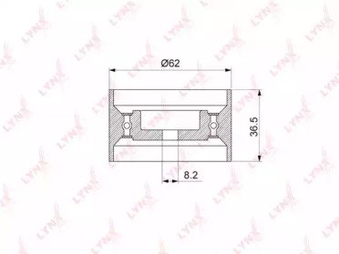 Ролик натяжителя TOYOTA Camry(V10-30) 3.0 91-06, H 322