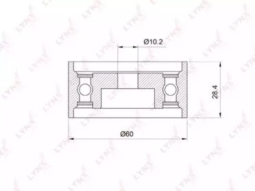 Ролик приводного ремня MITSUBISHI L200 2.5D 07>, P 013