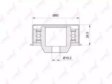 Ролик приводного ремня MITSUBISHI Colt 1.3-1.5 95- 015