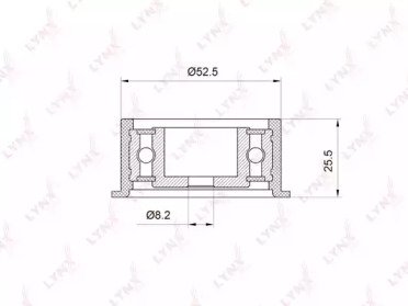 Ролик приводного ремня OPEL Astra F, G 1.4-1.8 91- 023