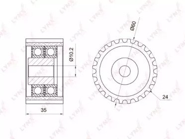 Ролик приводного ремня SUBARU Forester(SF-SH) 2.0- 034