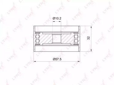 Ролик приводного ремня LEXUS IS200 99-05, TOYOTA M 035