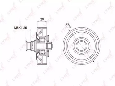 Ролик натяжителя HYUNDAI Accent 1.3-1.6 94-10, Ela 006