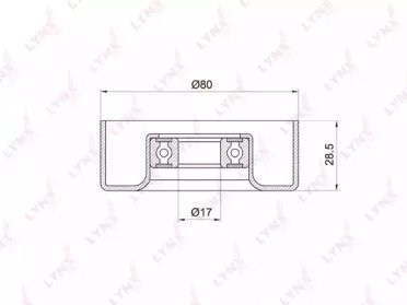 Ролик натяжителя MITSUBISHI Outlander I 2.0-2.4 03 010