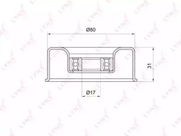 Ролик натяжителя NISSAN Primera(P12) 2.0 02>, Tean 016