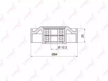 Ролик натяжителя INFINITI EX25 09>, FX35, 45 03-08 018