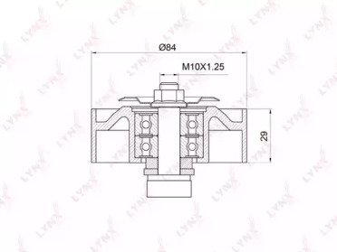 Ролик приводного ремня NISSAN Navara(D40) 2.5D 05> 020