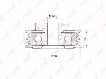 Ролик натяжителя SUZUKI SX4 1.5-1.6 06>, Swift III 028