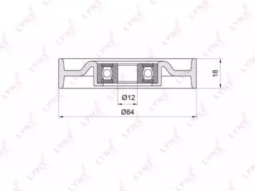 Ролик натяжителя NISSAN Micra(K12) 1.0-1.4 03-10,  041