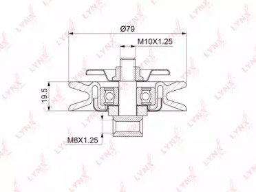 Ролик натяжителя NISSAN Almera(N16) 2.2D 00>, Alme 048