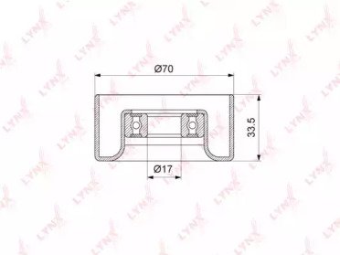 Ролик натяжителя TOYOTA Land Cruiser Prado(120, 15 123