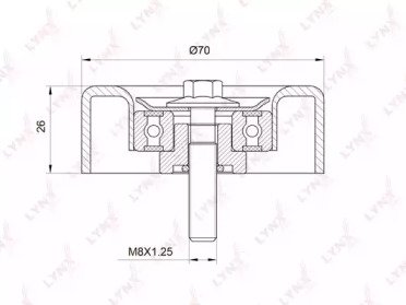 Ролик приводного ремня FORD Focus I 1.4-1.6 98-04, 009