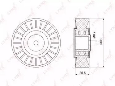 Ролик приводного ремня VW LT 2.5D 96-06, Transport 036