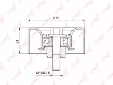 Ролик приводного ремня INFINITI EX35-37 07>, FX35- 046