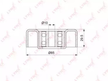 Ролик приводного ремня TOYOTA Avanza 1.5 03-11, BB 070