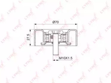 Ролик приводного ремня HYUNDAI Accent 1.5D 02-05,  203