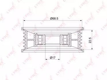 Ролик приводного ремня FORD Focus II-III 1.0-2.0 0 219