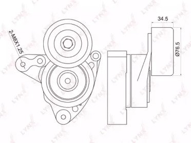 Натяжитель ремня HONDA Accord VII 2.0-2.4 03>, CR- 014