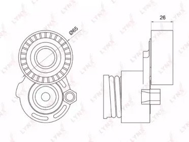 Натяжитель ремня LADA Largus 1.6 16V (-AC), (-PS)  035