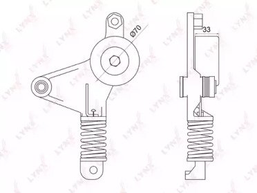 Натяжитель ремня TOYOTA Camry(V40) 2.4 06>, RAV 4  045