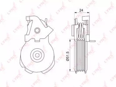 Натяжитель ремня FORD Mondeo I-III 2.5-3.0 94-07,  053