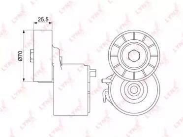 Натяжитель ремня CITROEN Jumper 3.0D 06>, FIAT Duc 190