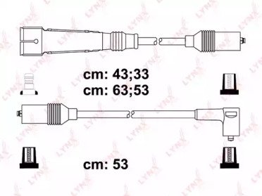 Высоковольтные провода (к-т) AUDI 80 1.6 84-91, VW 022