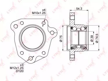 Комплект ступичного подшипника HONDA CR-V 2.0 95-0 012