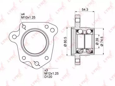 Комплект ступичного подшипника HONDA CR-V 2.0 95-0 013