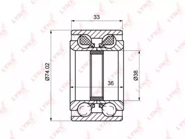 Комплект ступичного подшипника NISSAN Almera(N15)  109