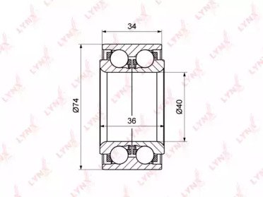 Комплект ступичного подшипника MITSUBISHI Carisma  133