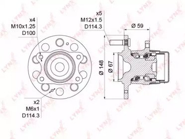 Ступица HYUNDAI Sonata(YF) 2.0-2.4 09>, i40 1.6-2. 207