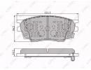 К-т дисков. тормоз. колодок MAZDA 6 1.8 02-07 111