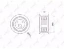 Ролик приводного ремня LADA 2110-12 1.5-1.6 95> 026