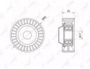 Ролик приводного ремня LADA Granta 1.6 11>  Kalina 007